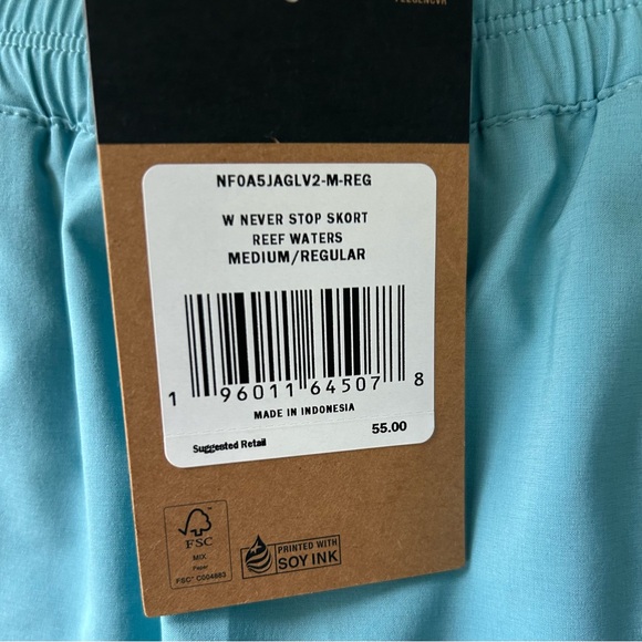 The North Face Never Stop Skort - Color: Reef Waters - Picture 5 of 8